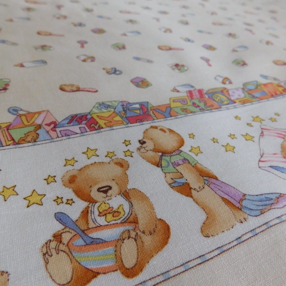 OOP Alexander Henry baby bear border print cotton fabric nursery quilt material - Picture 10 of 16